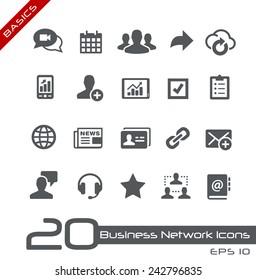 Business Network Icons // Basics