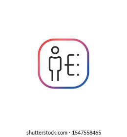 Business Network  - Line Vector Icon