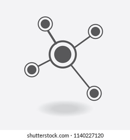Business Network vector icon