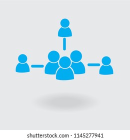 Business Network vector icon