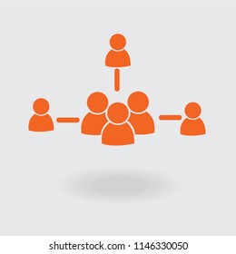 Business Network vector icon