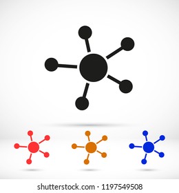 Business Network vector icon
