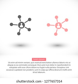 Business Network vector icon
