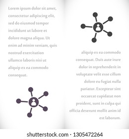 Business Network vector icon