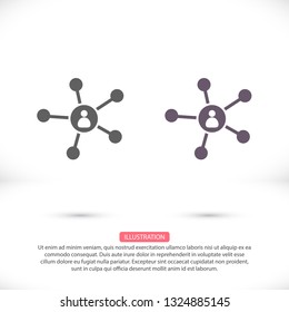 Business Network vector icon