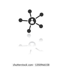 Business Network vector icon