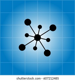 Business Network vector icon