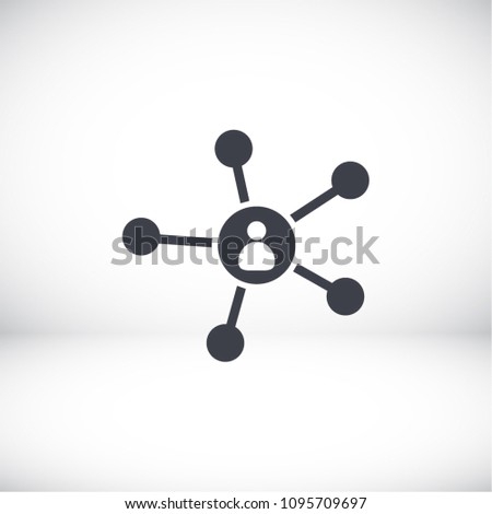Business Network vector icon