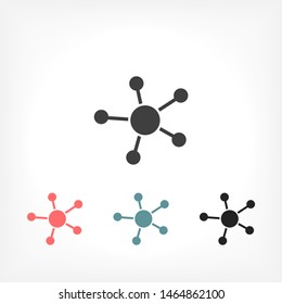 Business Network vector icon . Lorem Ipsum Illustration design