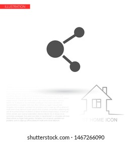 Business Network vector icon . Lorem Ipsum Illustration design