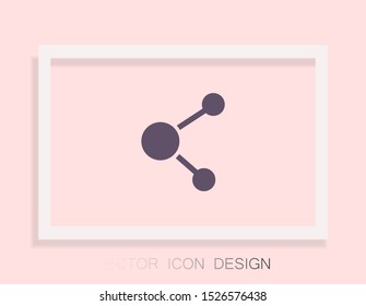 Business Network vector icon . Lorem Ipsum Illustration design