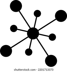 Icono vectorial de la red empresarial en fondo blanco..eps