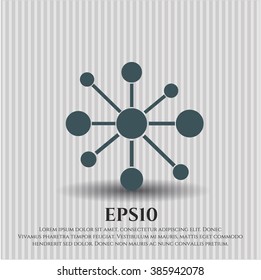 Business Network vector icon or symbol