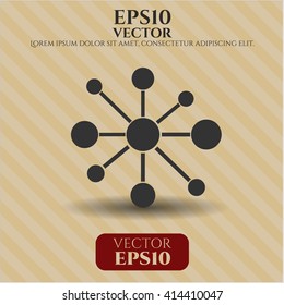 Símbolo de vector de red empresarial