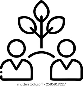 Business networking event in botanical garden with copy space concept as Professionals attending a business networking event in a botanical garden merging professional networking with nature; ample co