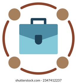 Icono de redes de negocio que se puede usar para uiux, etc