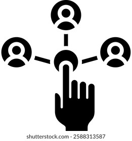 Business Networking Icon Element For Design