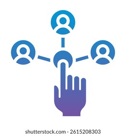 Business Networking Icon Element For Design