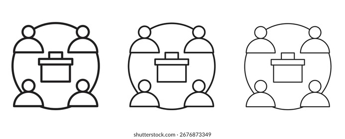 Icono de redes de negocios. Ilustración de elemento simple. Puede ser utilizado para el Web y el móvil.