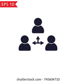 Business networking icon Vector.