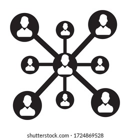 Symbol-Vektorgrafiken für Unternehmensnetzwerke