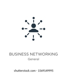 Business networking icon vector. Trendy flat business networking icon from general collection isolated on white background. Vector illustration can be used for web and mobile graphic design, logo, 