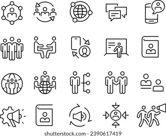 Business Networking Icons vector design