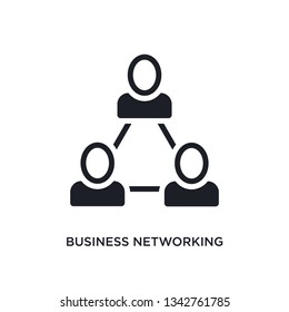 business networking isolated icon. simple element illustration from general-1 concept icons. business networking editable logo sign symbol design on white background. can be use for web and mobile