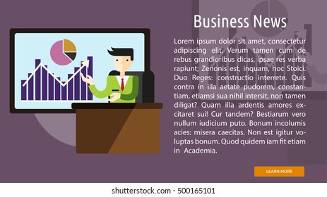 Business News Conceptual Banner