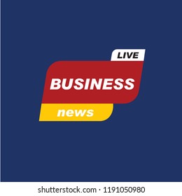 Business news vector. Business news icon vector symbol. Linear style sign for mobile concept and web design. Business news banner symbol illustration. Pixel vector graphics - Vector.