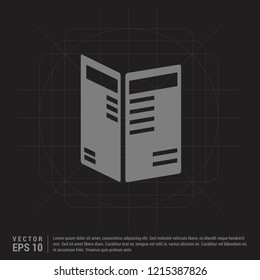 Business newspaper icon - Black Creative Background - Free vector icon