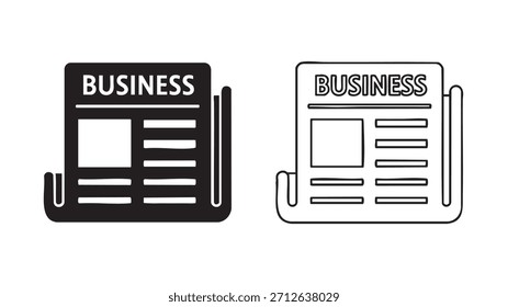 Business and business newspaper vector 