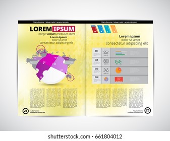 Business newspaper, vector