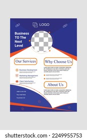 Business to the next level flyer and template design