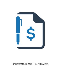 Business Note Writing Icon
