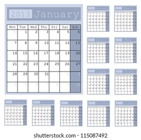 Business Notes Calendar 2013