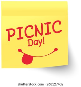 Business Notes - Office Picnic Time- Vector File