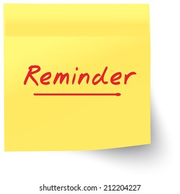 Business Notes - Reminder - Illustration