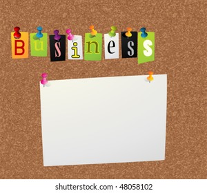 business notice concept