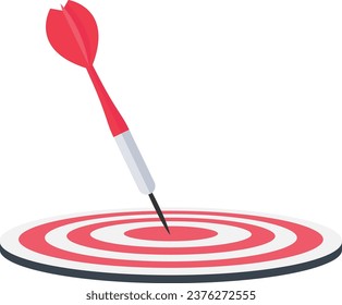 Business objective, purpose or target, goal and resolution to aim for success, aspiration and motivation to achieve goal concept

