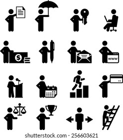 Business occupation icons