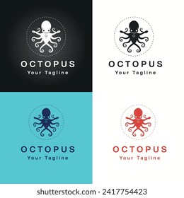 Business Octopus Logo with eps