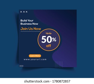 Business Offer Post Web Banner Template Design