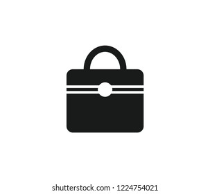 Business of office briefcase icon vector