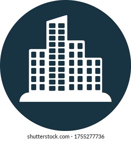 Business office building vector icon