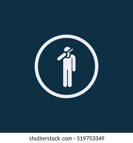 Business office coffee break flat icon