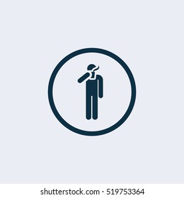 Business office coffee break flat icon