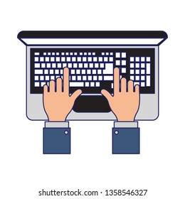Business and office elements blue lines