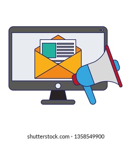 Business and office elements blue lines