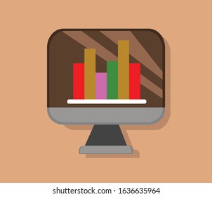 Business Office Elements simple  Illustration Cilp Art vector